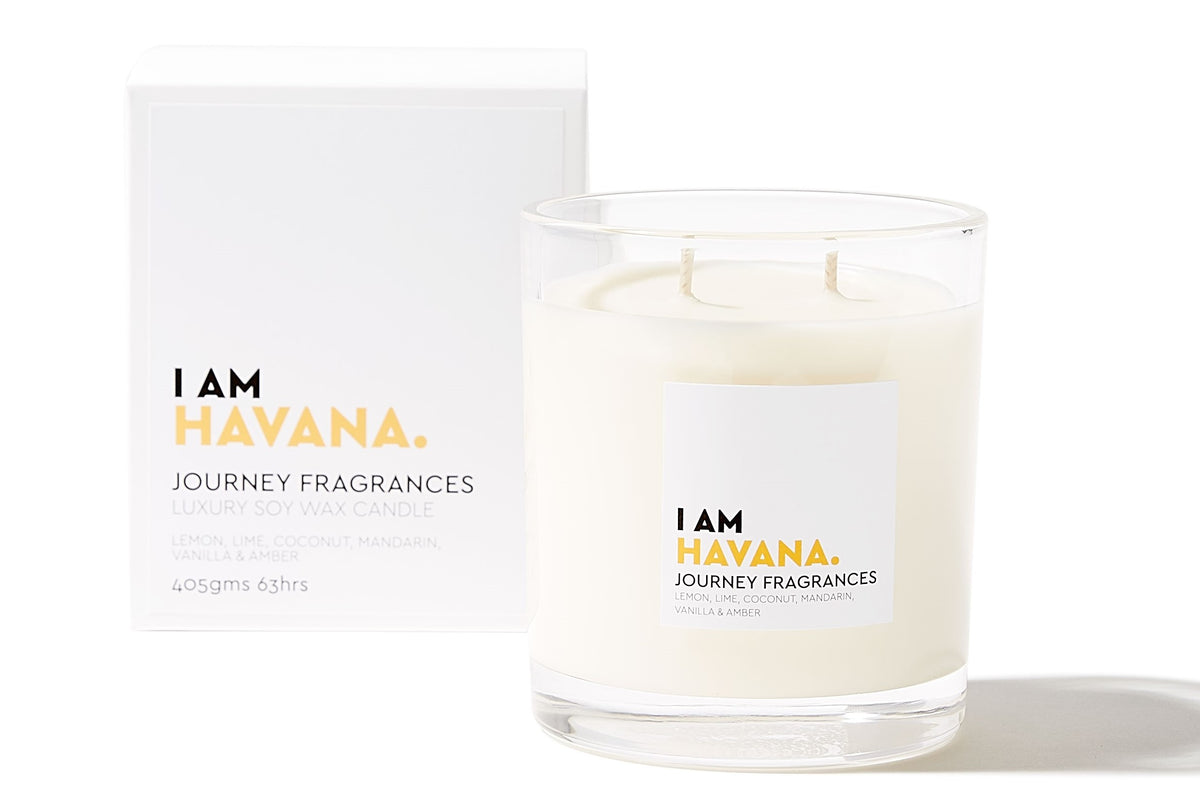 Havana Soy Wax Candle (Classic Size, Dual-Wick)