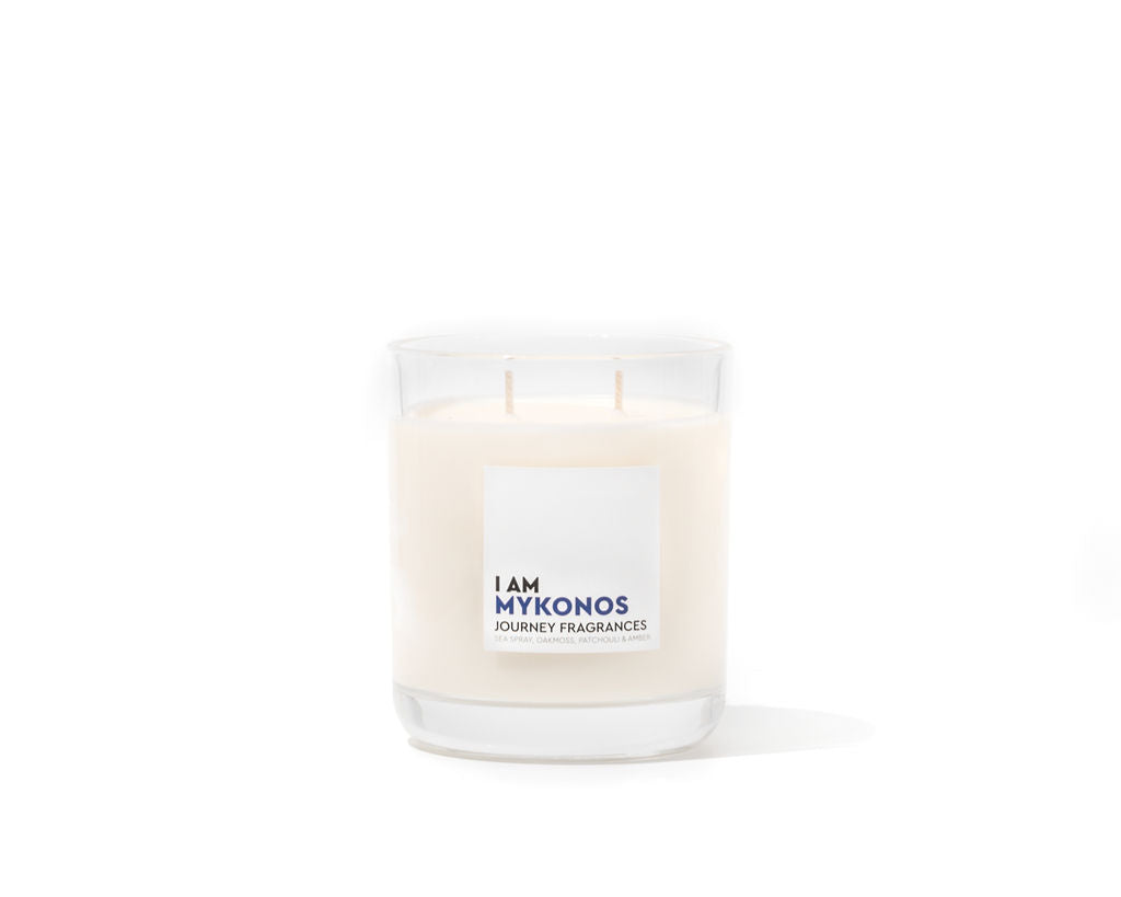 Mykonos Soy Wax Candle (Classic Size, Dual-Wick)